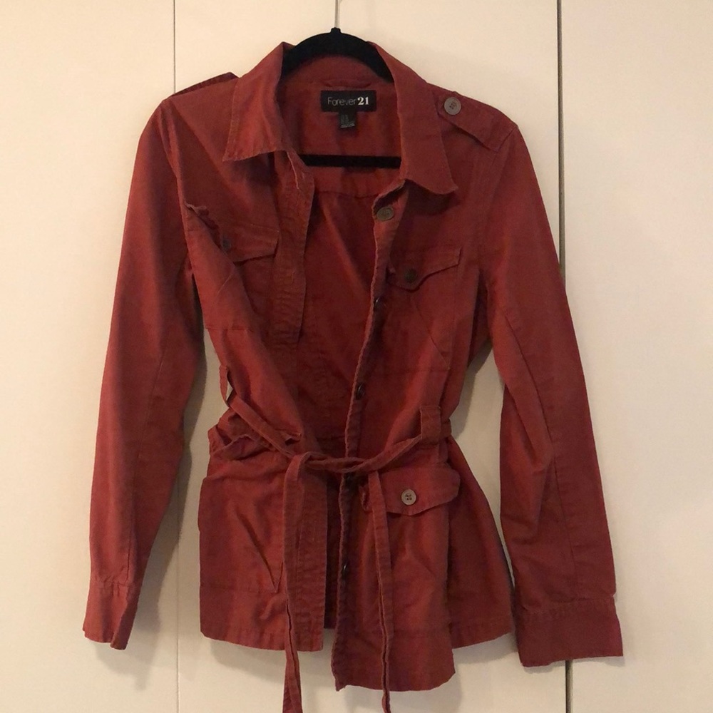 Dark red forever 21 jacket - size 10